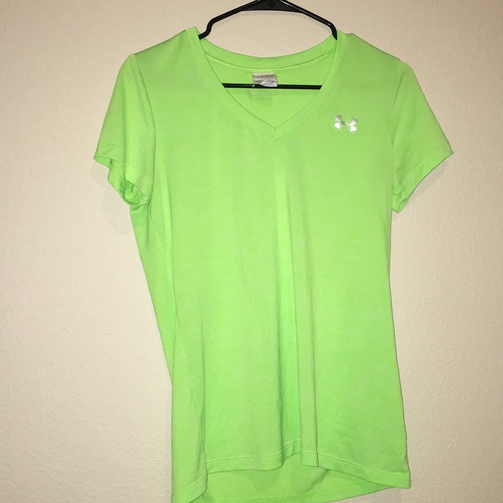 Neon green Under Armour t-shirt